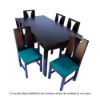 muebles, juego, comedor, zaragoza, katania, silla, mesa