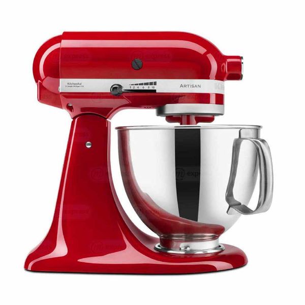 electrodomesticos, batidora, tazon, kitchen-aid, ksm150pser, roja, artisan