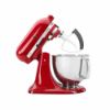 electrodomesticos, batidora, tazon, kitchen-aid, ksm150pser, roja, artisan