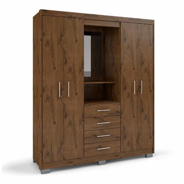 muebles, ropero, batrol, primacy, puertas, gavetas, armario, guardarropa, capuccino, espejo, graphite