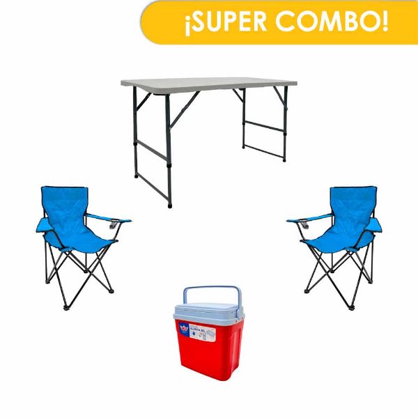 combo, verano, taike, mesa, hielera, 2, sillas