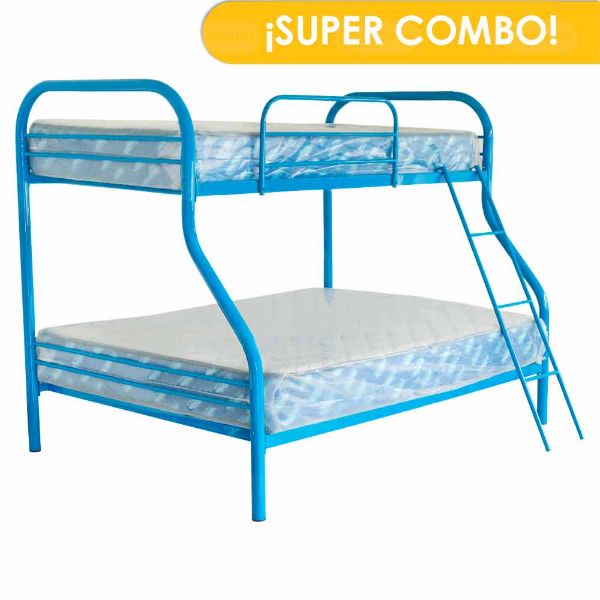combo-camarote-matrimonial-metal-y-colchones