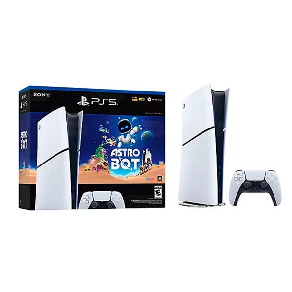 gaming, consola, sony, play, station, 5, videoconsola, videojuego, juego,astro bot, bundle, slim, digital, disco, ps5
