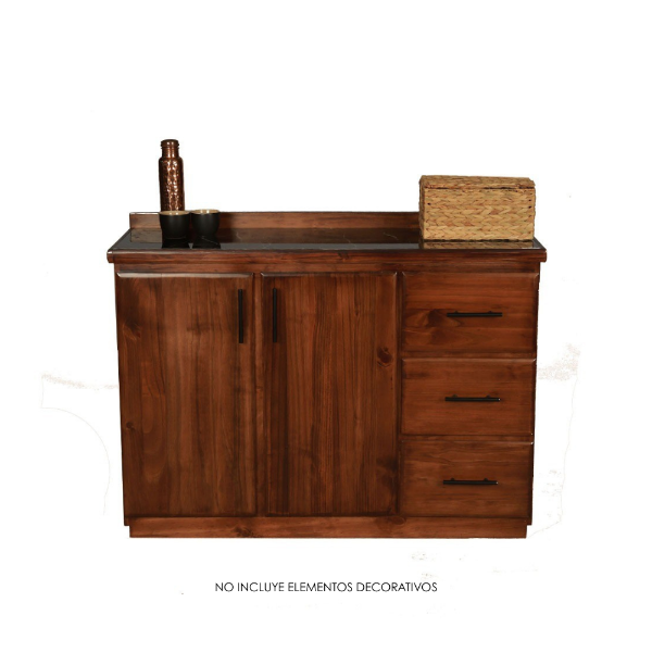 muebles, base, cocina, muebles-en-pino, grande, fregadero, alacena, valentina