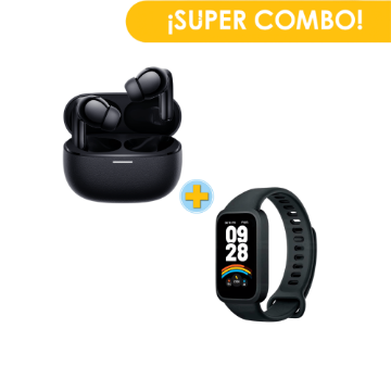 Audífonos XIAOMI Redmi Buds 5 Pro Negro + Smart Band 9 Active